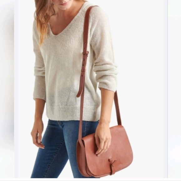 Lucky Brand The Point Genuine Leather Saddle Bag - Picture 1 of 11